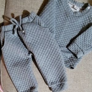 Waffle knit track suit